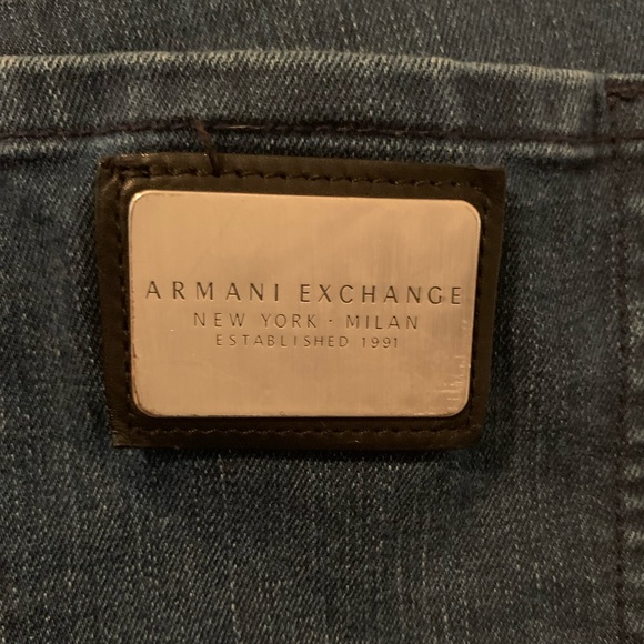 Armani Exchange dark blue jeans - Size 29R - Picture 4 of 5